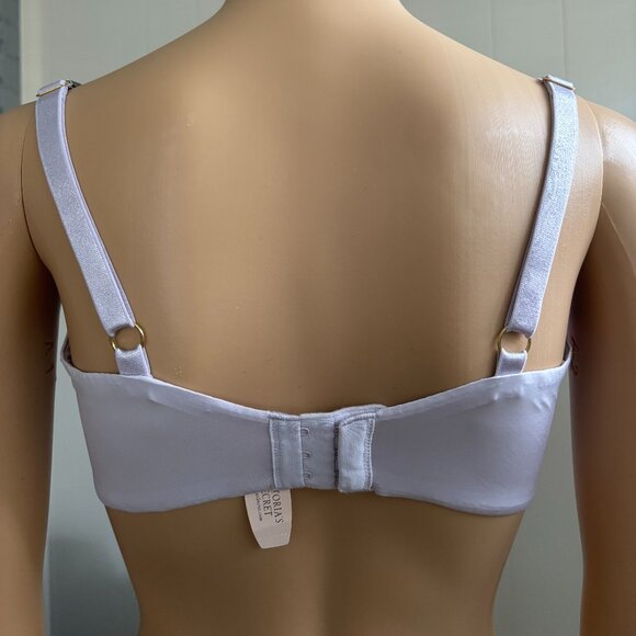 Victoria's Secret Unlined Underwire Demi Bra Lavender and Pink Lace 36DD NWT - Picture 4 of 6